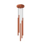 Sollux Lampa wisząca PASTELO 5P ochra czerwona SL.1528 Sollux Lampa wisząca PASTELO 5P ochra czerwona SL.1528