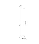 Kinkiety tuby - Sollux Kinkiet PASTELO 2 ochra czerwona SL.1529 - product 4