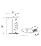 Kinkiety zewnętrzne - SU-MA RADIUS 6144S-1 Kinkiet - product 5