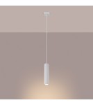 Sollux Lampa wisząca KARBON 1 biały SL.1535 Sollux Lampa wisząca KARBON 1 biały SL.1535