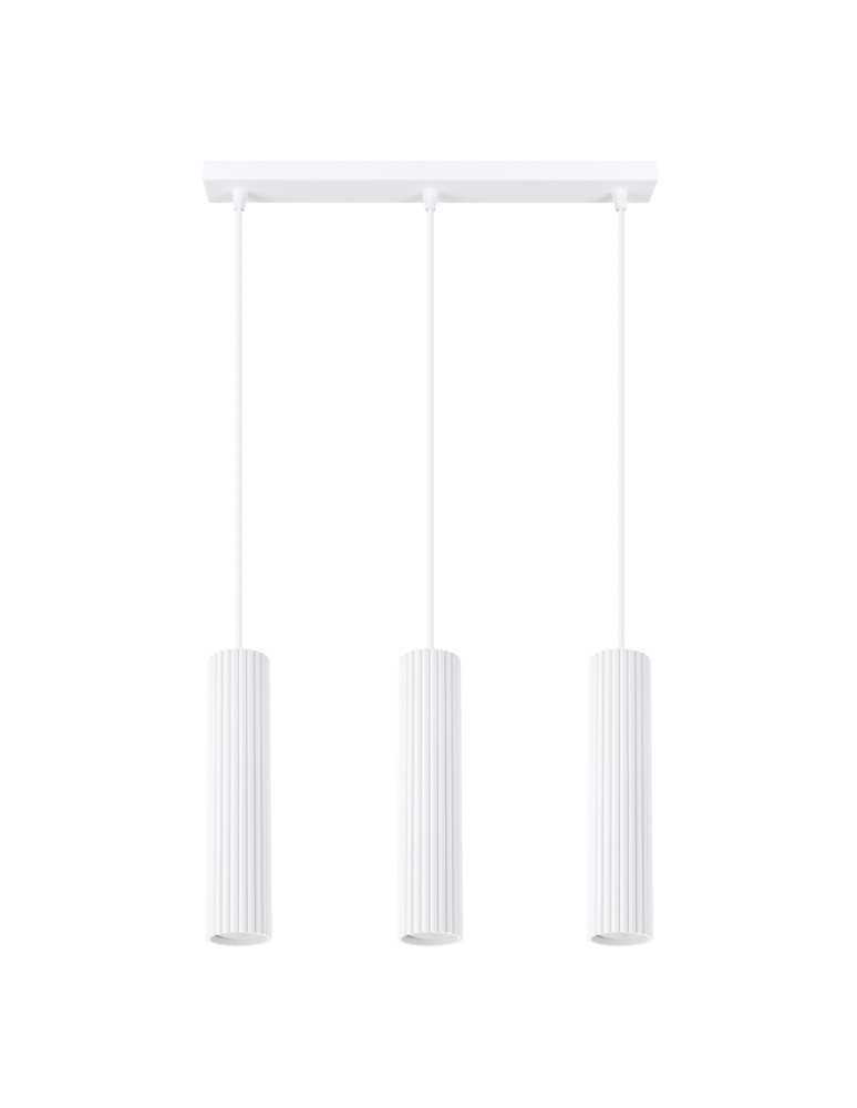 Sollux Lampa wisząca KARBON 3L biały SL.1537