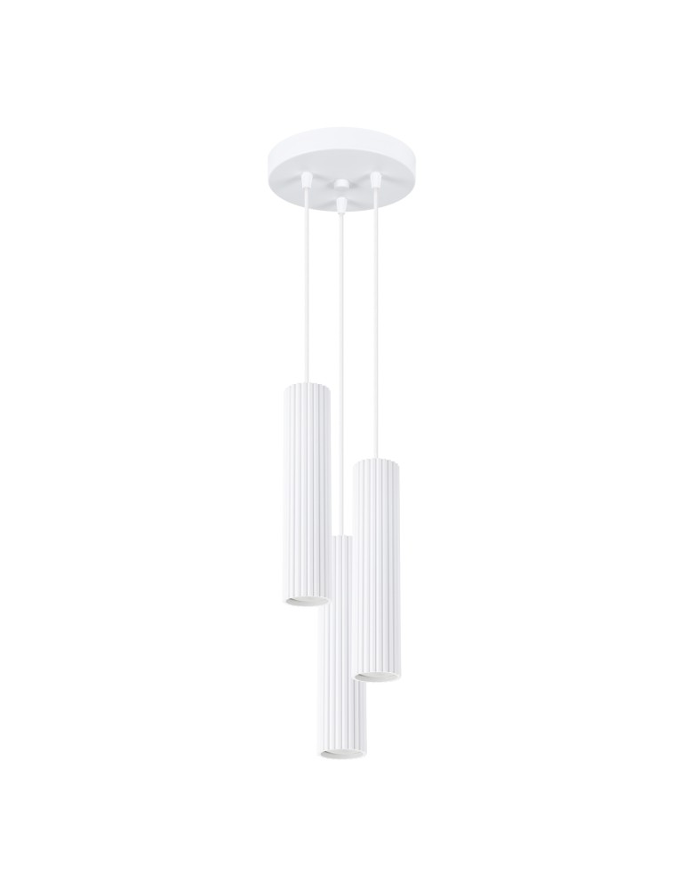 Sollux Lampa wisząca KARBON 3P biały SL.1538 Sollux Lampa wisząca KARBON 3P biały SL.1538