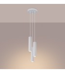 Sollux Lampa wisząca KARBON 3P biały SL.1538 Sollux Lampa wisząca KARBON 3P biały SL.1538