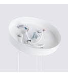 Sollux Lampa wisząca KARBON 3P biały SL.1538 Sollux Lampa wisząca KARBON 3P biały SL.1538