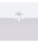 Lampy sufitowe regulowane - spoty - Sollux Plafon KARBON 3P biały SL.1544 - product 2