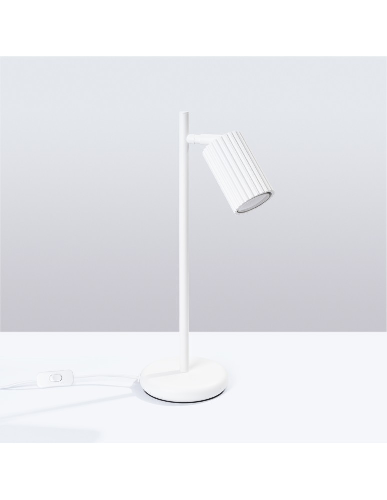 Sollux Lampa biurkowa KARBON biała SL.1548 Sollux Lampa biurkowa KARBON biała SL.1548