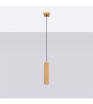 Sollux Lampa wisząca KARBON 1 złoty SL.1554 Sollux Lampa wisząca KARBON 1 złoty SL.1554