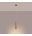 Sollux Lampa wisząca KARBON 1 złoty SL.1554 Sollux Lampa wisząca KARBON 1 złoty SL.1554