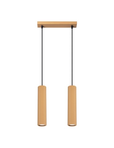 Sollux Lampa wisząca KARBON 2 złoty SL.1555