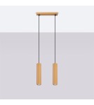 Sollux Lampa wisząca KARBON 2 złoty SL.1555 Sollux Lampa wisząca KARBON 2 złoty SL.1555