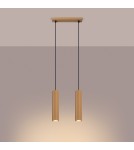 Sollux Lampa wisząca KARBON 2 złoty SL.1555 Sollux Lampa wisząca KARBON 2 złoty SL.1555