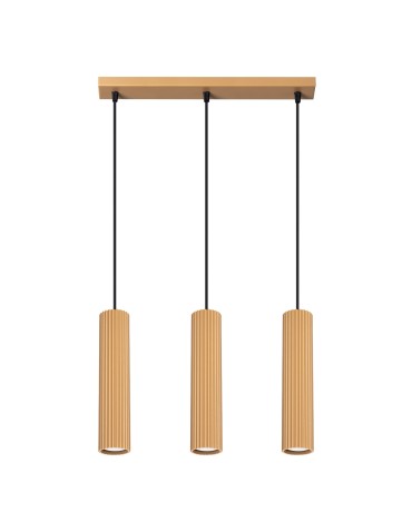 Sollux Lampa wisząca KARBON 3L złoty SL.1556