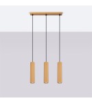 Sollux Lampa wisząca KARBON 3L złoty SL.1556 Sollux Lampa wisząca KARBON 3L złoty SL.1556