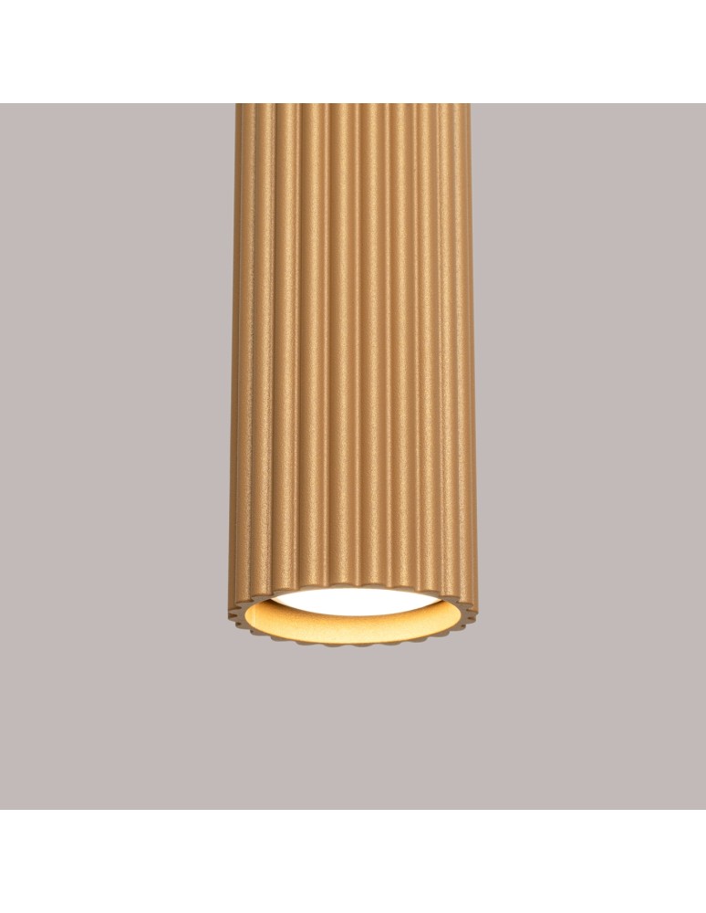 Sollux Lampa wisząca KARBON 3L złoty SL.1556 Sollux Lampa wisząca KARBON 3L złoty SL.1556