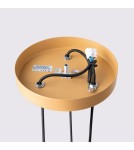 Sollux Lampa wisząca KARBON 3P złoty SL.1557 Sollux Lampa wisząca KARBON 3P złoty SL.1557
