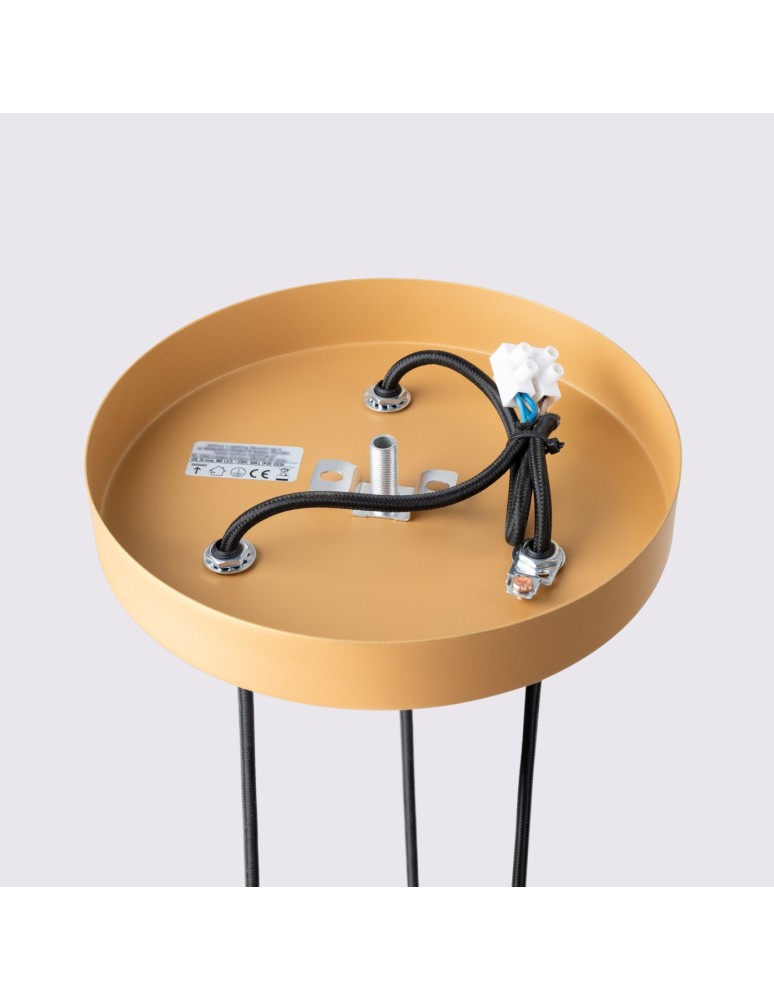 Sollux Lampa wisząca KARBON 3P złoty SL.1557 Sollux Lampa wisząca KARBON 3P złoty SL.1557