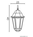 Klosze do lamp zewnętrznych - SU-MA Retro Classic II K 1018 H Klosz - produkt 6