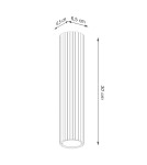 Oprawy sufitowe czarne - Sollux Plafon KARBON 30 czarny SL.1570 - product 8