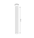 Sollux Plafon KARBON 60 czarny SL.1572 Sollux Plafon KARBON 60 czarny SL.1572