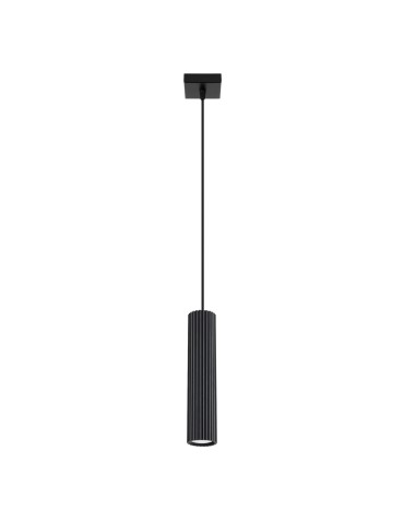 Sollux Lampa wisząca KARBON 1 czarny SL.1573