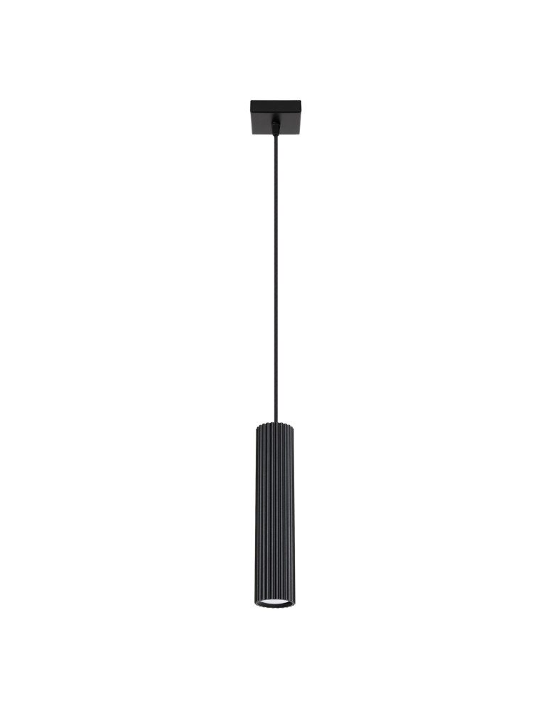 Sollux Lampa wisząca KARBON 1 czarny SL.1573