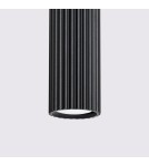 Lampy wiszące tuby - Sollux Lampa wisząca KARBON 1 czarny SL.1573 - product 4