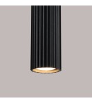 Lampy wiszące tuby - Sollux Lampa wisząca KARBON 1 czarny SL.1573 - product 6