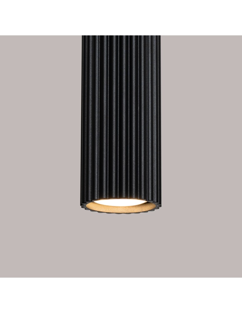 Sollux Lampa wisząca KARBON 1 czarny SL.1573
