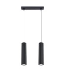 Sollux Lampa wisząca KARBON 2 czarny SL.1574 Sollux Lampa wisząca KARBON 2 czarny SL.1574
