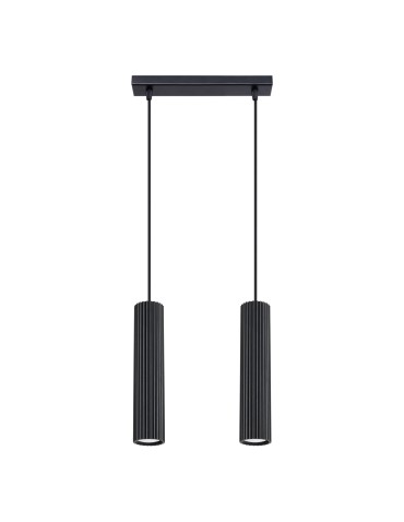 Sollux Lampa wisząca KARBON 2 czarny SL.1574
