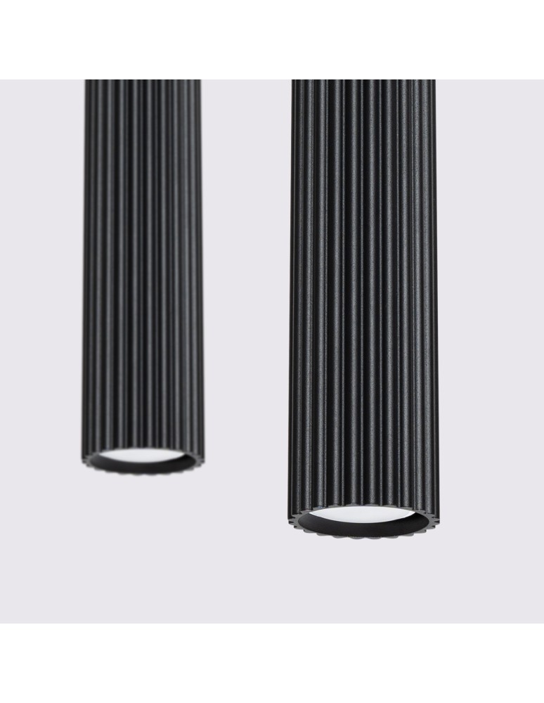 Sollux Lampa wisząca KARBON 2 czarny SL.1574 Sollux Lampa wisząca KARBON 2 czarny SL.1574