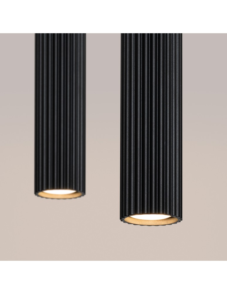 Sollux Lampa wisząca KARBON 2 czarny SL.1574 Sollux Lampa wisząca KARBON 2 czarny SL.1574