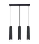 Lampy wiszące tuby - Sollux Lampa wisząca KARBON 3L czarny SL.1575 - product 1