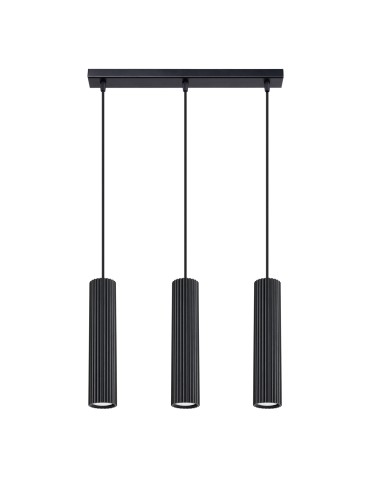 Sollux Lampa wisząca KARBON 3L czarny SL.1575