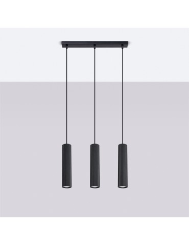 Sollux Lampa wisząca KARBON 3L czarny SL.1575 - produkt 2