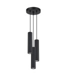 Sollux Lampa wisząca KARBON 3P czarny SL.1576 Sollux Lampa wisząca KARBON 3P czarny SL.1576