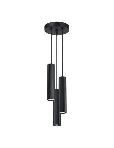 Sollux Lampa wisząca KARBON 3P czarny SL.1576