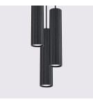 Sollux Lampa wisząca KARBON 3P czarny SL.1576 Sollux Lampa wisząca KARBON 3P czarny SL.1576