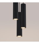 Sollux Lampa wisząca KARBON 3P czarny SL.1576 Sollux Lampa wisząca KARBON 3P czarny SL.1576