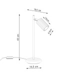 Sollux Lampa biurkowa KARBON czarna SL.1586 Sollux Lampa biurkowa KARBON czarna SL.1586