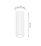 Lampy sufitowe downlighty - tuby - Sollux Plafon KARBON 20 beżowy SL.1588 - product 8