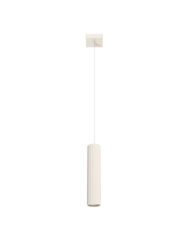 Sollux Lampa wisząca KARBON 1 beżowy SL.1592 Sollux Lampa wisząca KARBON 1 beżowy SL.1592