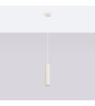 Sollux Lampa wisząca KARBON 1 beżowy SL.1592 Sollux Lampa wisząca KARBON 1 beżowy SL.1592