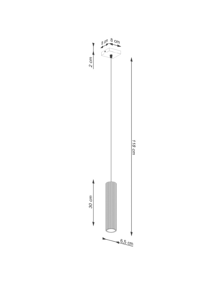 Sollux Lampa wisząca KARBON 1 beżowy SL.1592 Sollux Lampa wisząca KARBON 1 beżowy SL.1592