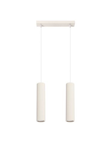 Sollux Lampa wisząca KARBON 2 beżowy SL.1593
