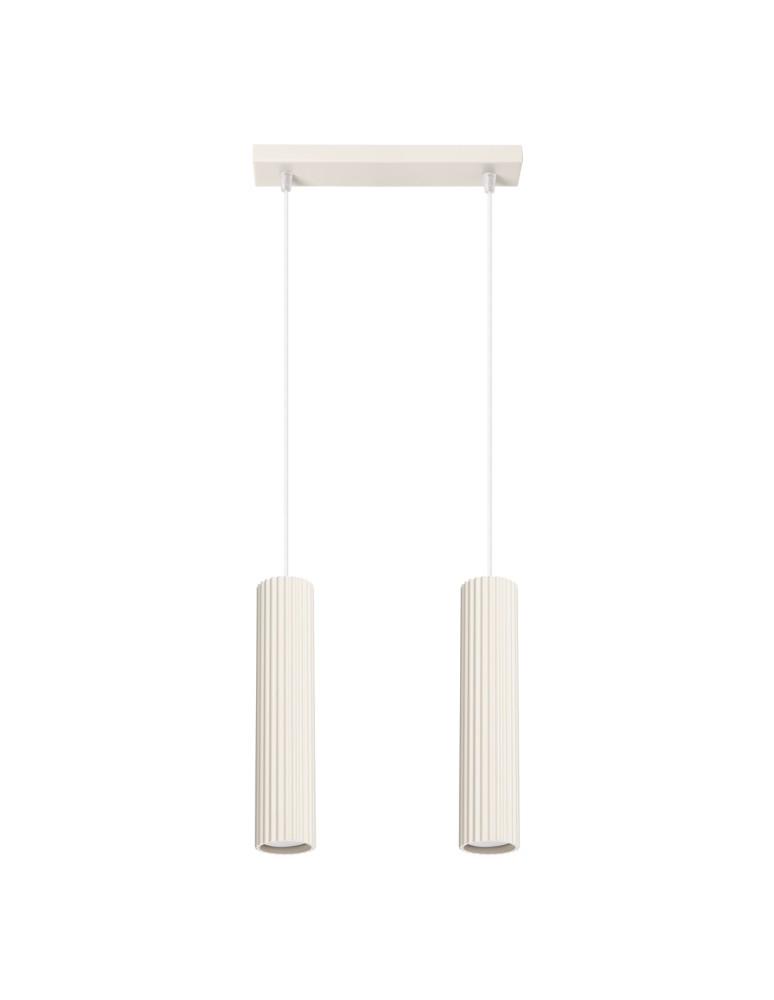 Sollux Lampa wisząca KARBON 2 beżowy SL.1593 Sollux Lampa wisząca KARBON 2 beżowy SL.1593