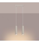 Sollux Lampa wisząca KARBON 2 beżowy SL.1593 Sollux Lampa wisząca KARBON 2 beżowy SL.1593