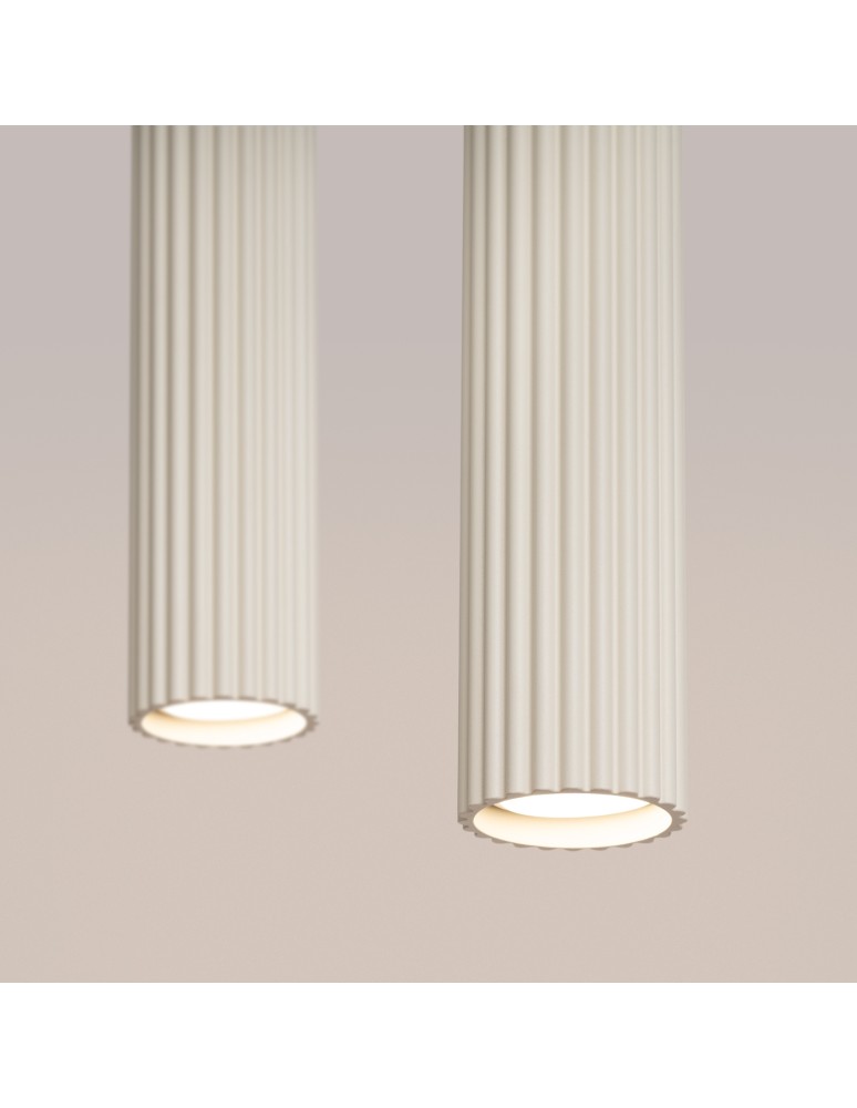 Sollux Lampa wisząca KARBON 2 beżowy SL.1593 Sollux Lampa wisząca KARBON 2 beżowy SL.1593
