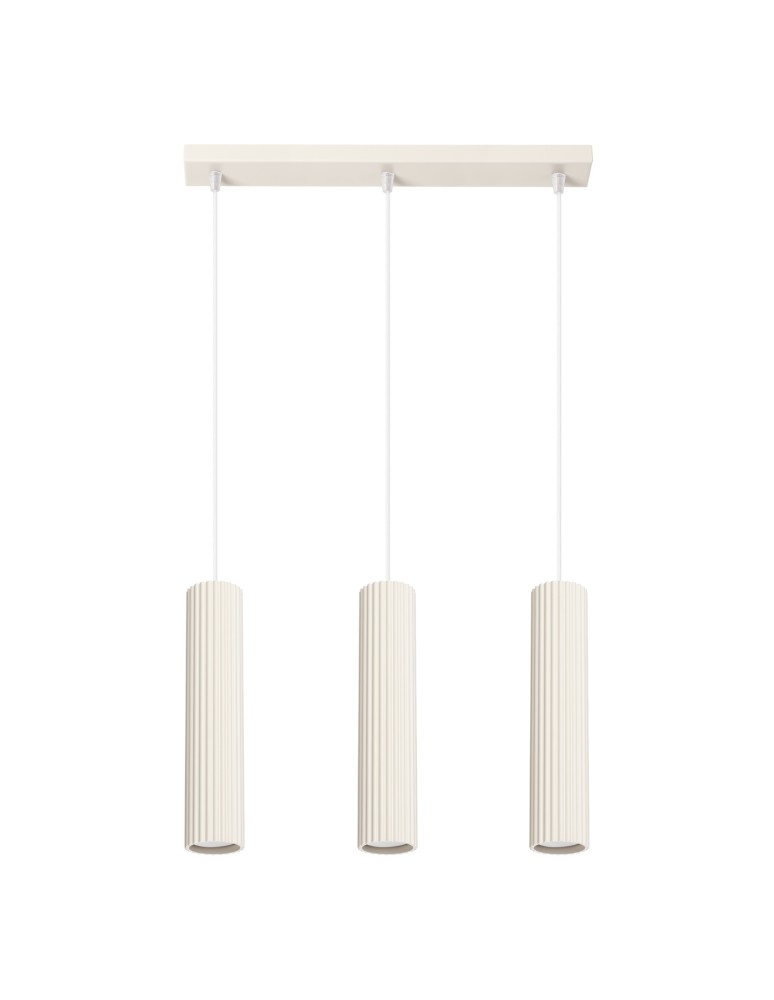 Sollux Lampa wisząca KARBON 3L beżowy SL.1594 Sollux Lampa wisząca KARBON 3L beżowy SL.1594