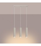 Sollux Lampa wisząca KARBON 3L beżowy SL.1594 Sollux Lampa wisząca KARBON 3L beżowy SL.1594